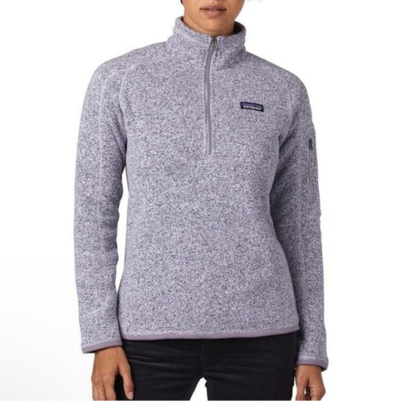 Patagonia Sweaters - Patagonia Better Sweater 1/4 Zip Heather Purple Size MED